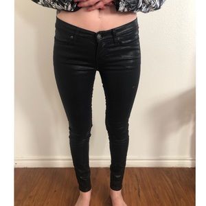 All saints coated denim pants